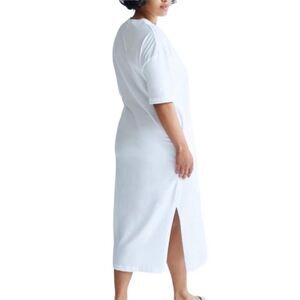 KOTN White T-Shirt MIDI Dress